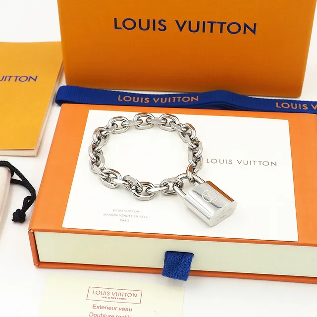 Louis Vuitton Padlock Bracelet or rose or jaune argent bracelets en métal 4