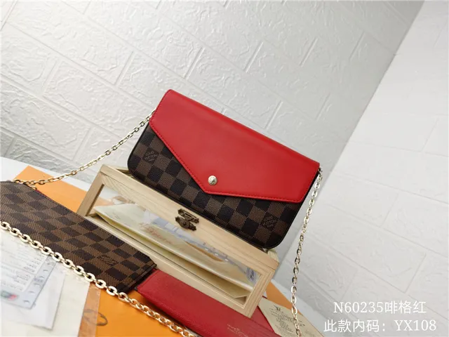 Louis Vuitton Pochette Accessoires Brown Red Envelope-Flap Monogram Print Long Wallet 9