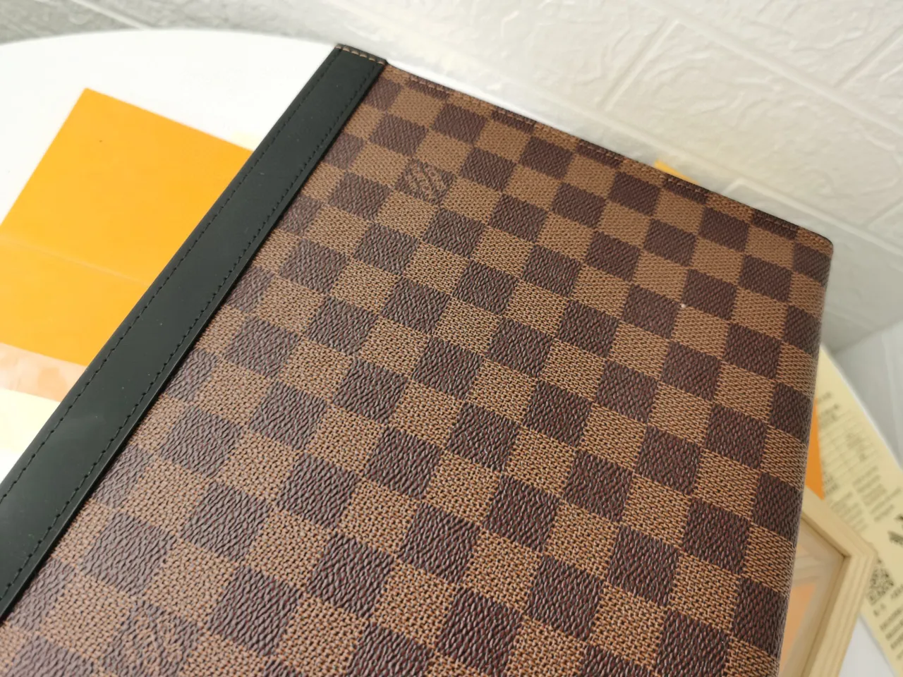 Louis Vuitton Pochette Accessoires Charcoal Gray Monogram Eclipse Envelope Clutch 13