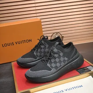Louis Vuitton Run Away Zapatos Lifestyle Negro Monogram Tricot