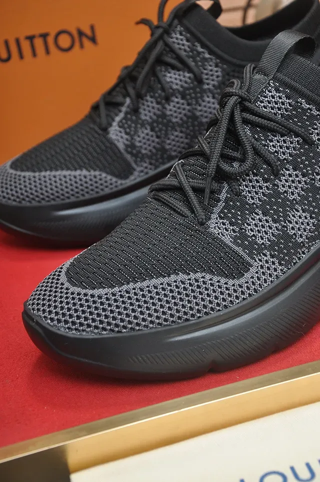Louis Vuitton Run Away Black Monogram Knit Lifestyle Sneakers 8