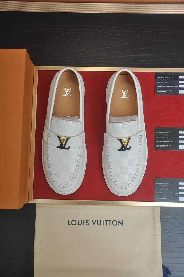 Louis Vuitton Run Away Loafer White Quilted Leather Loafers 5