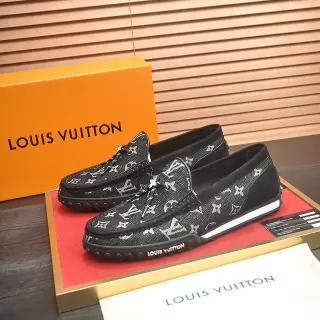 Louis Vuitton Run Away Monogram Black Loafers