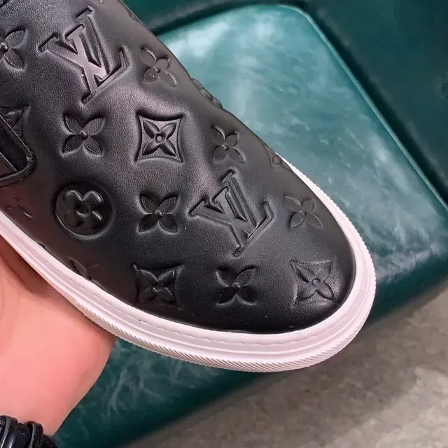 Louis Vuitton Run Away Monogram Embossed Slip-On Lifestyle Sneakers 6