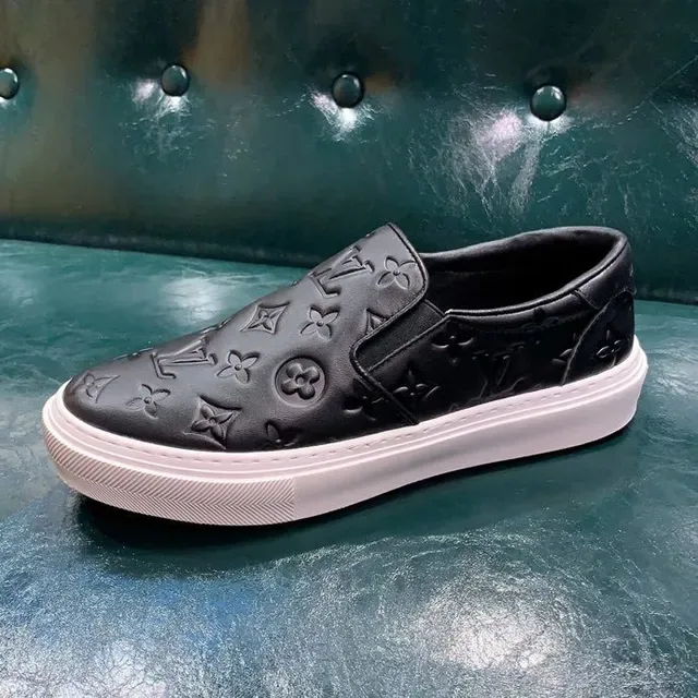 Louis Vuitton Run Away Monogram Embossed Slip-On Lifestyle Sneakers 7