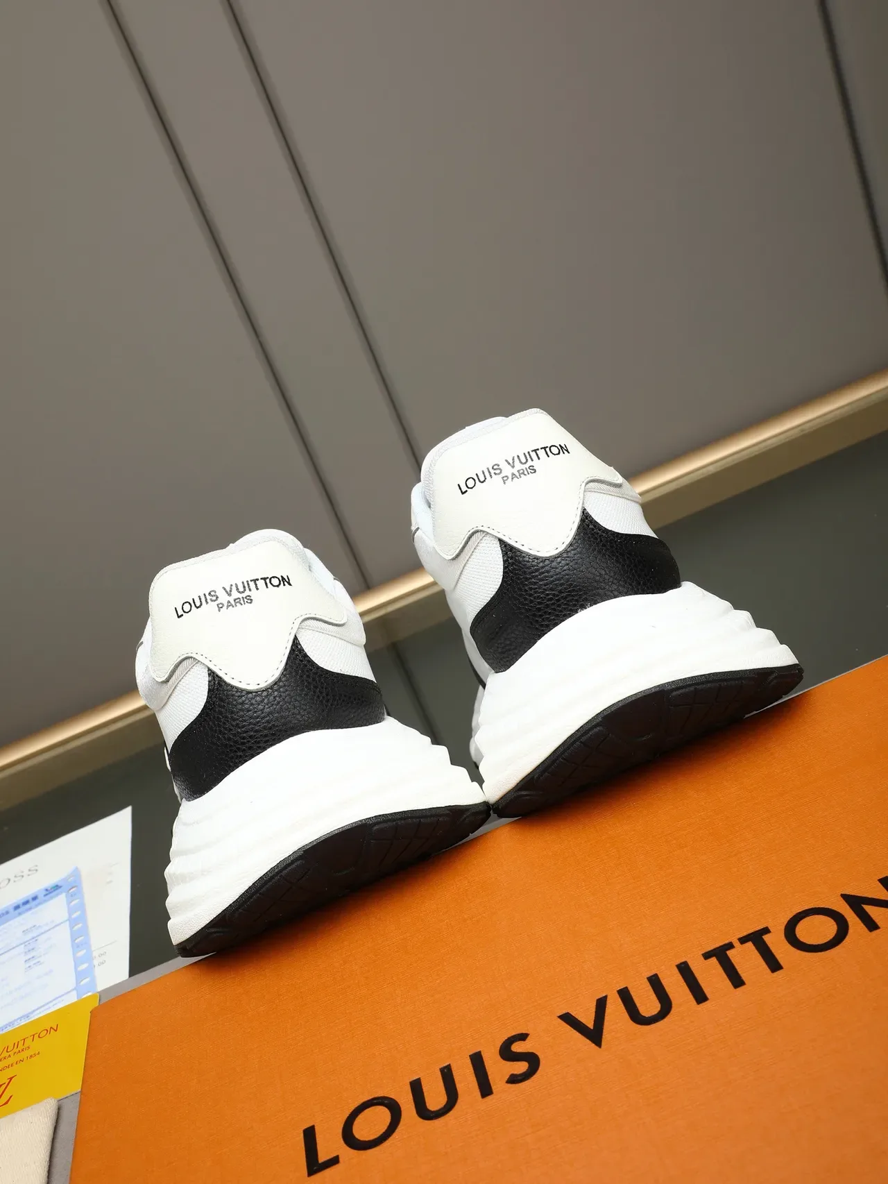 Louis Vuitton Run Away White and Black Chunky Sneakers 3