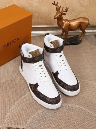 Louis Vuitton Run Away White and Monogram Canvas Lifestyle Sneakers 3