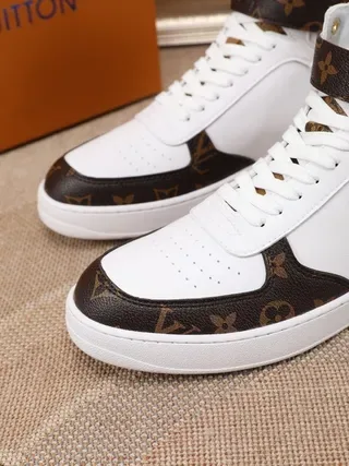 Louis Vuitton Run Away White and Monogram Canvas Lifestyle Sneakers 6