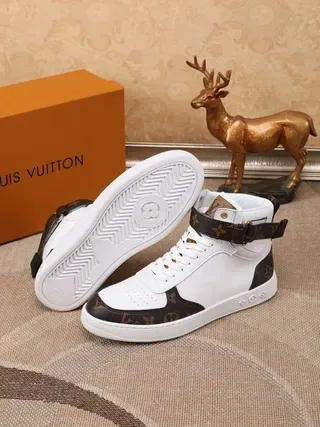 Louis Vuitton Run Away White and Monogram Canvas Lifestyle Sneakers 7