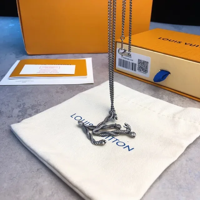 Louis Vuitton Snake Monogram Pendant Necklace 4