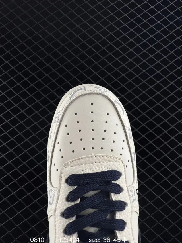 Louis Vuitton x Nike Air Force 1 Monogram Print Lifestyle Sneakers 2