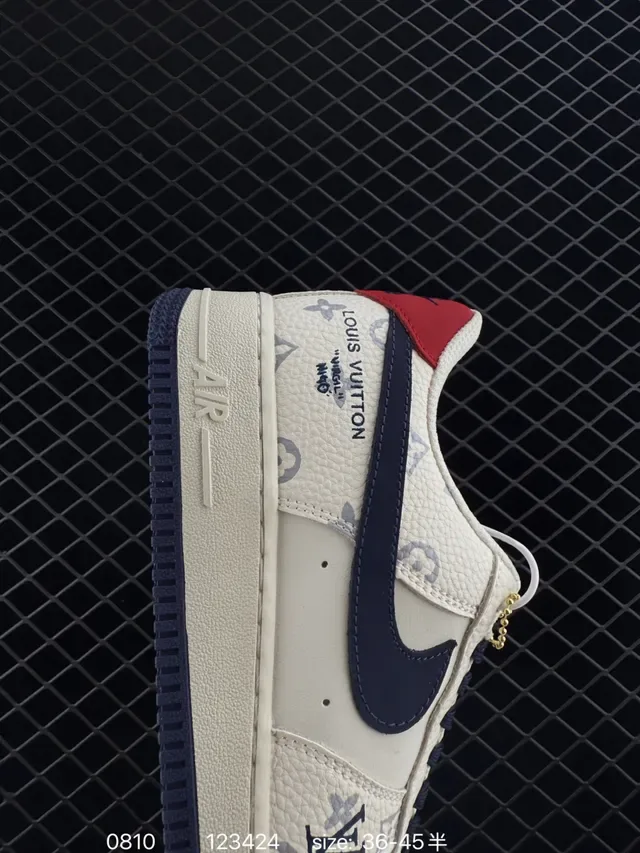 Louis Vuitton x Nike Air Force 1 Monogram Print Lifestyle Sneakers 3