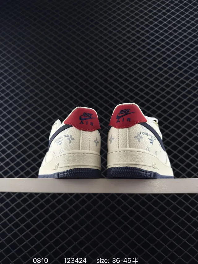 Louis Vuitton x Nike Air Force 1 Monogram Print Lifestyle Sneakers 5