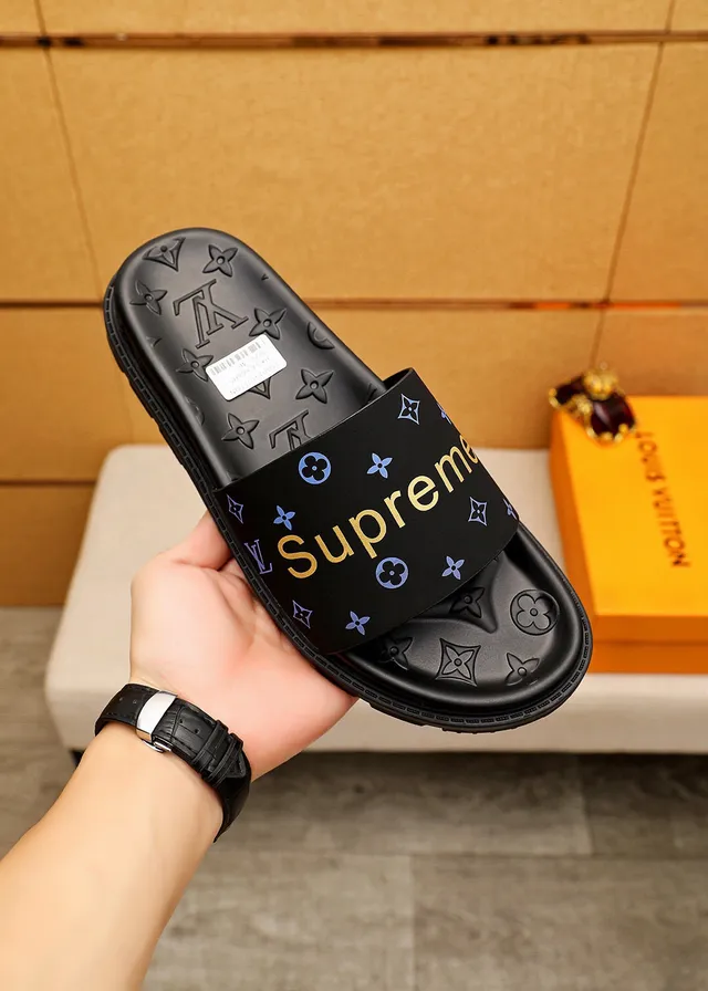 Louis Vuitton x Supreme Monogram Noir Mules 5