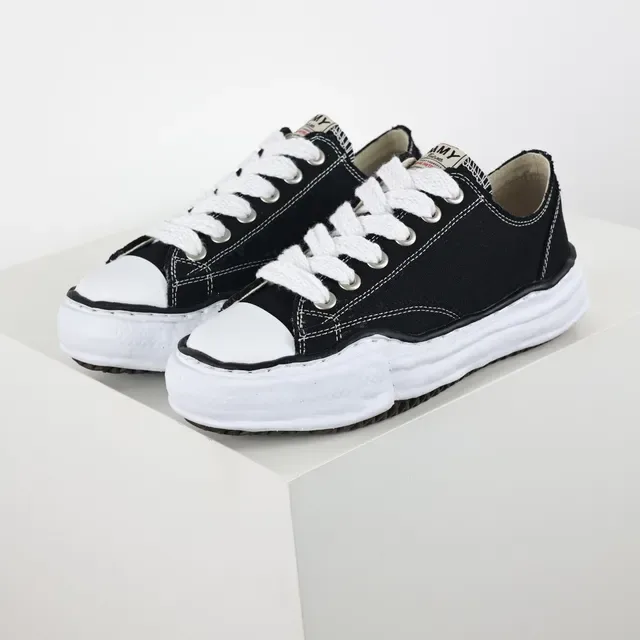 Maison Margiela Black White Deconstructed Layered Midsole Lifestyle Sneakers 2