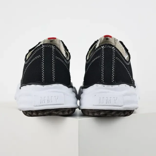 Maison Margiela Black White Deconstructed Layered Midsole Lifestyle Sneakers 8