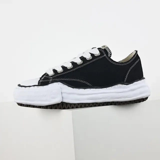 Maison Margiela Black White Deconstructed Layered Midsole Lifestyle Sneakers 9