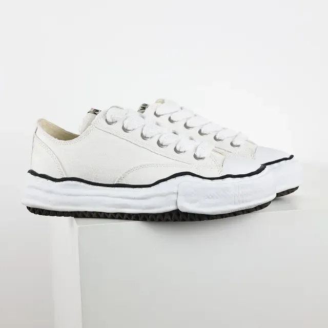 Maison Margiela Baskets Lifestyle Blancs Noirs Canvas Upper Déconstruit Layered Sole 3