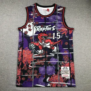 Mitchell & Ness 1998–99 Vince Carter Hardwood Classics Purple Red Sleeveless Mesh Jersey