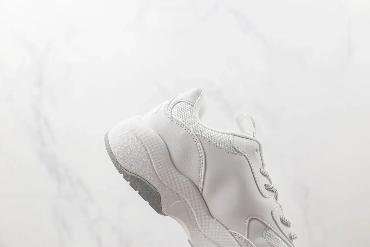 Mitchell & Ness White Blue Sole Team Logo Branding Chunky Sneakers 5