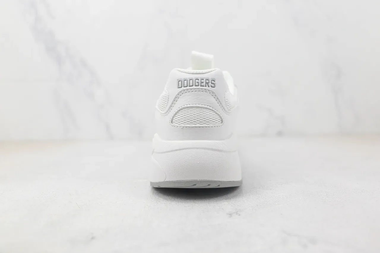 Mitchell & Ness White Blue Sole Team Logo Branding Chunky Sneakers 9