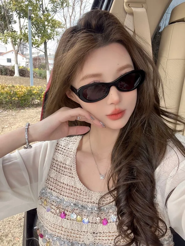 Miu Miu Wander Black Oval Acetate Sunglasses 2