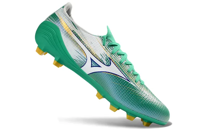 Mizuno Alpha Designed Speed Green Silver Gold Firm-Ground Chaussures de football 2