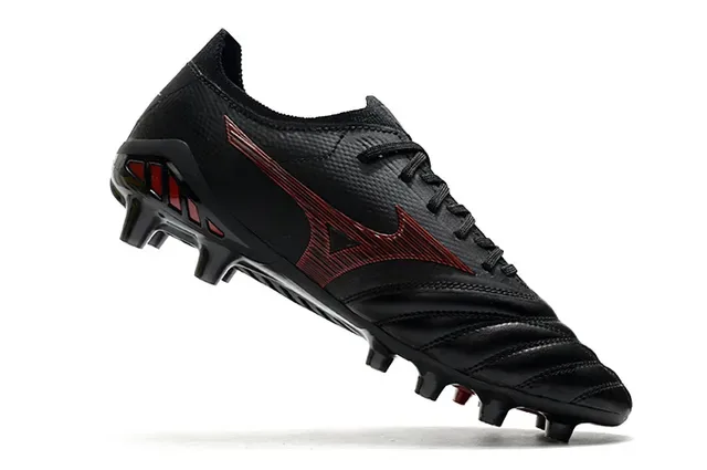 Mizuno Morelia Neo Black Red Firm-Ground Soccer Shoes 3