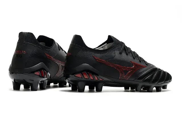 Mizuno Morelia Neo Black Red Firm-Ground Soccer Shoes 7