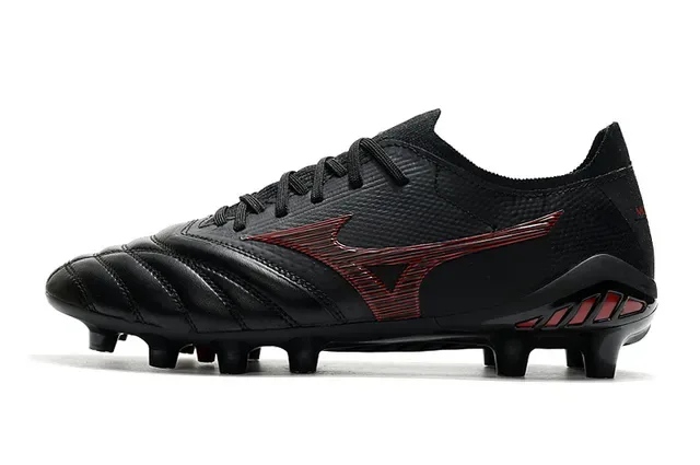 Mizuno Morelia Neo Black Red Firm-Ground Soccer Shoes 10