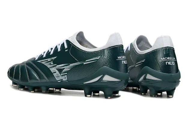 Mizuno Morelia Neo Branco Rosa Baixo corte Malha superior Campo firme Sapatos de futebol 4