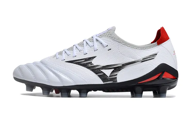 Mizuno Morelia Neo Branco Rosa Baixo corte Malha superior Campo firme Sapatos de futebol 19