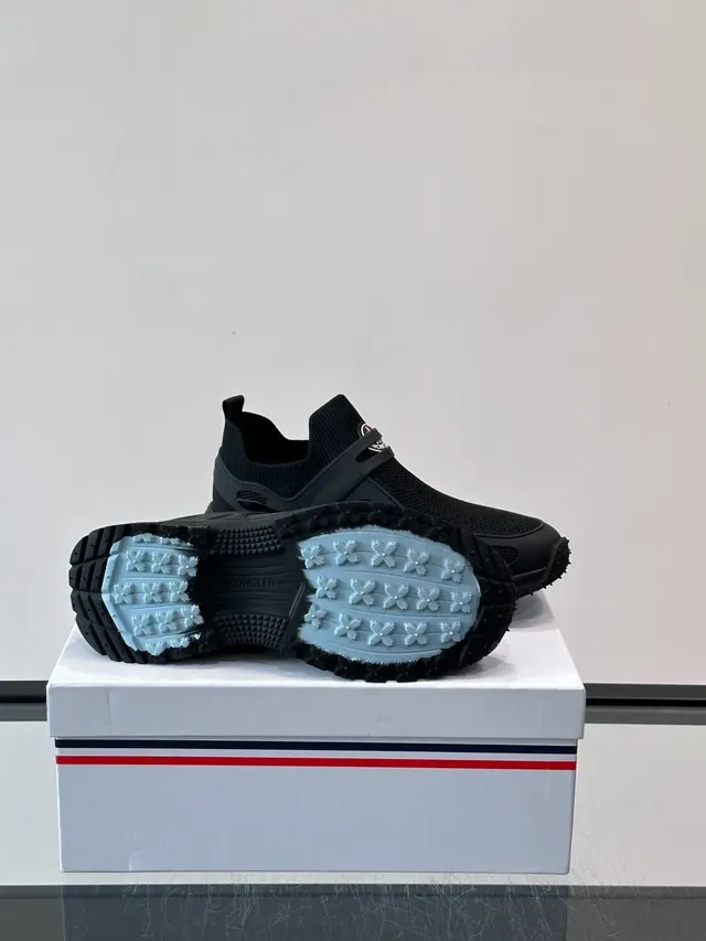 Moncler Sneakers Lifestyle Noires en Tricot Slip-On 2
