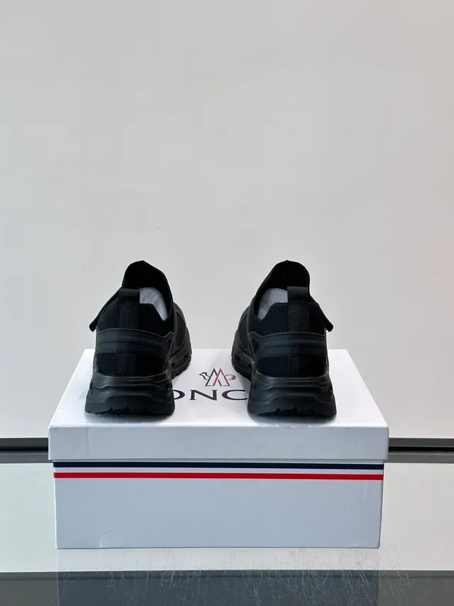 Moncler Sneakers Lifestyle Noires en Tricot Slip-On 3