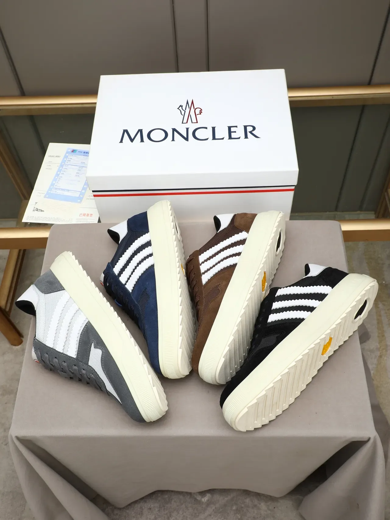 Moncler Platform Sneaker Black White Off-White Lifestyle Sneaker 2