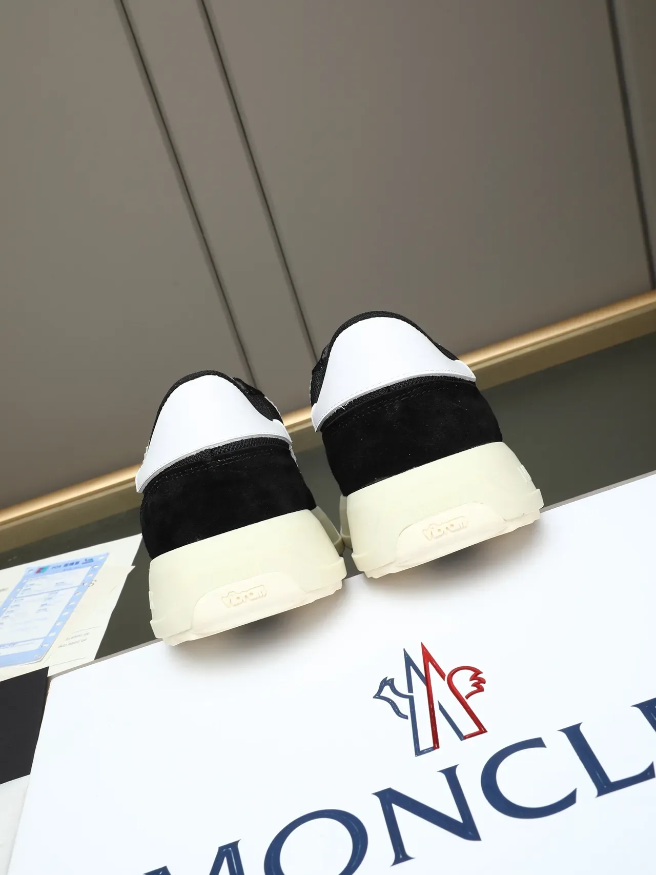 Moncler Platform Sneaker Black White Off-White Lifestyle Sneaker 3
