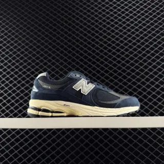 New Balance 2002 R Navy Beige Suede And Mesh Upper Lifestyle Sneakers