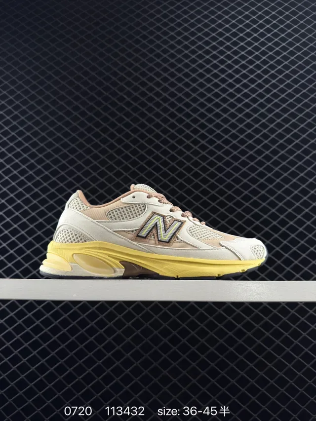 New Balance 2010 Series Sneakers Lifestyle Off-White et Jaune 4