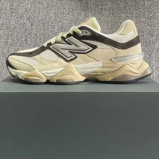 New Balance 9060 Beige Brown Chunky Sneakers
