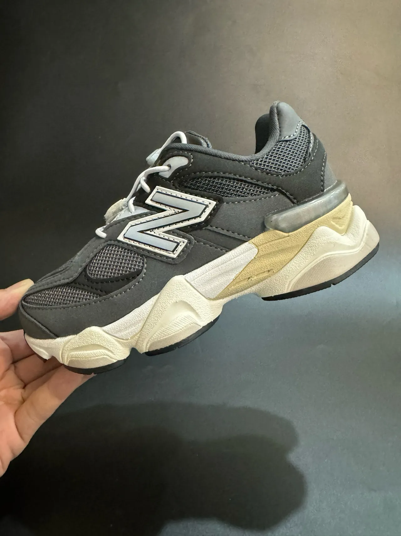 New Balance 9060 Black Cream Chunky Sneakers 4