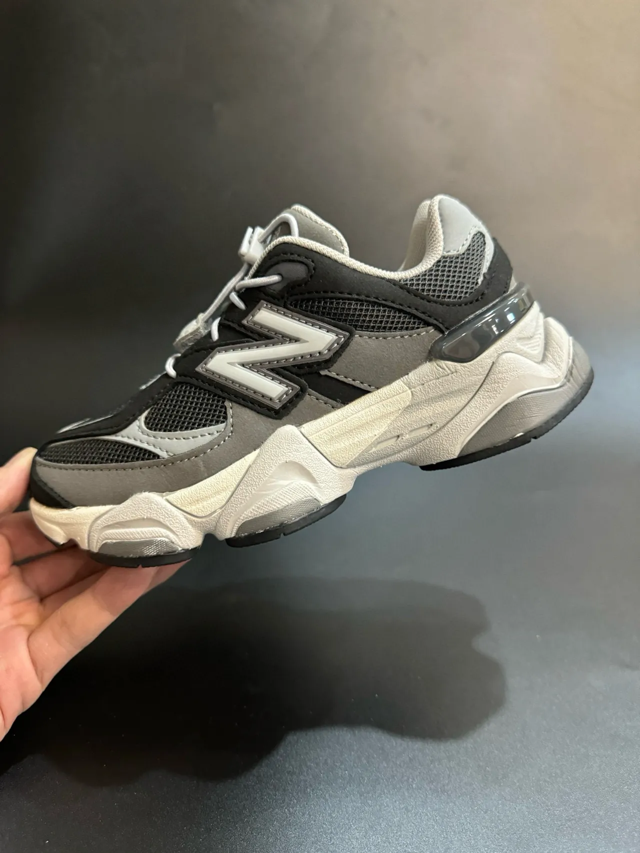 New Balance 9060 Black Cream Chunky Sneakers 5