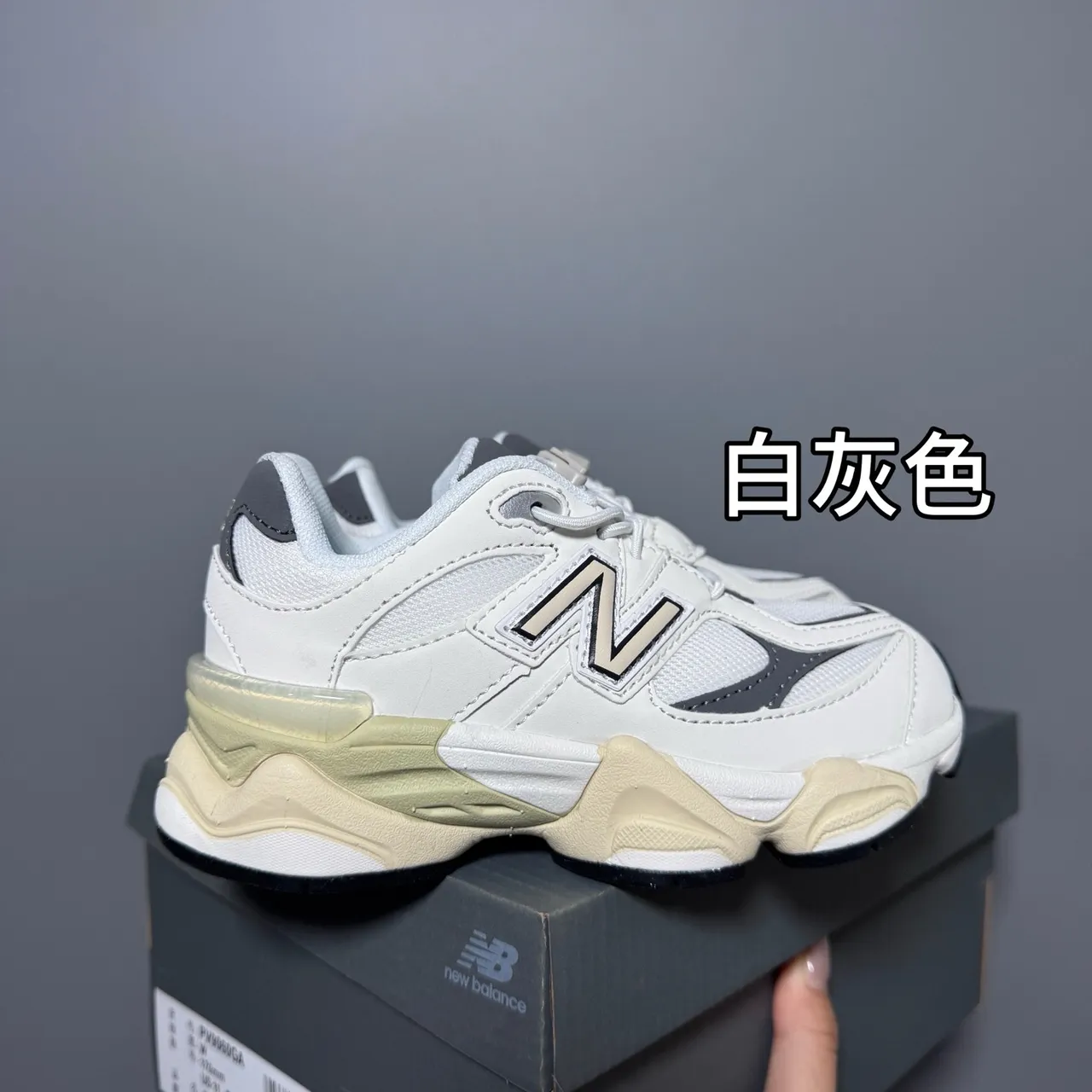 New Balance 9060 Chaussures Chunky Bleu Gris 5