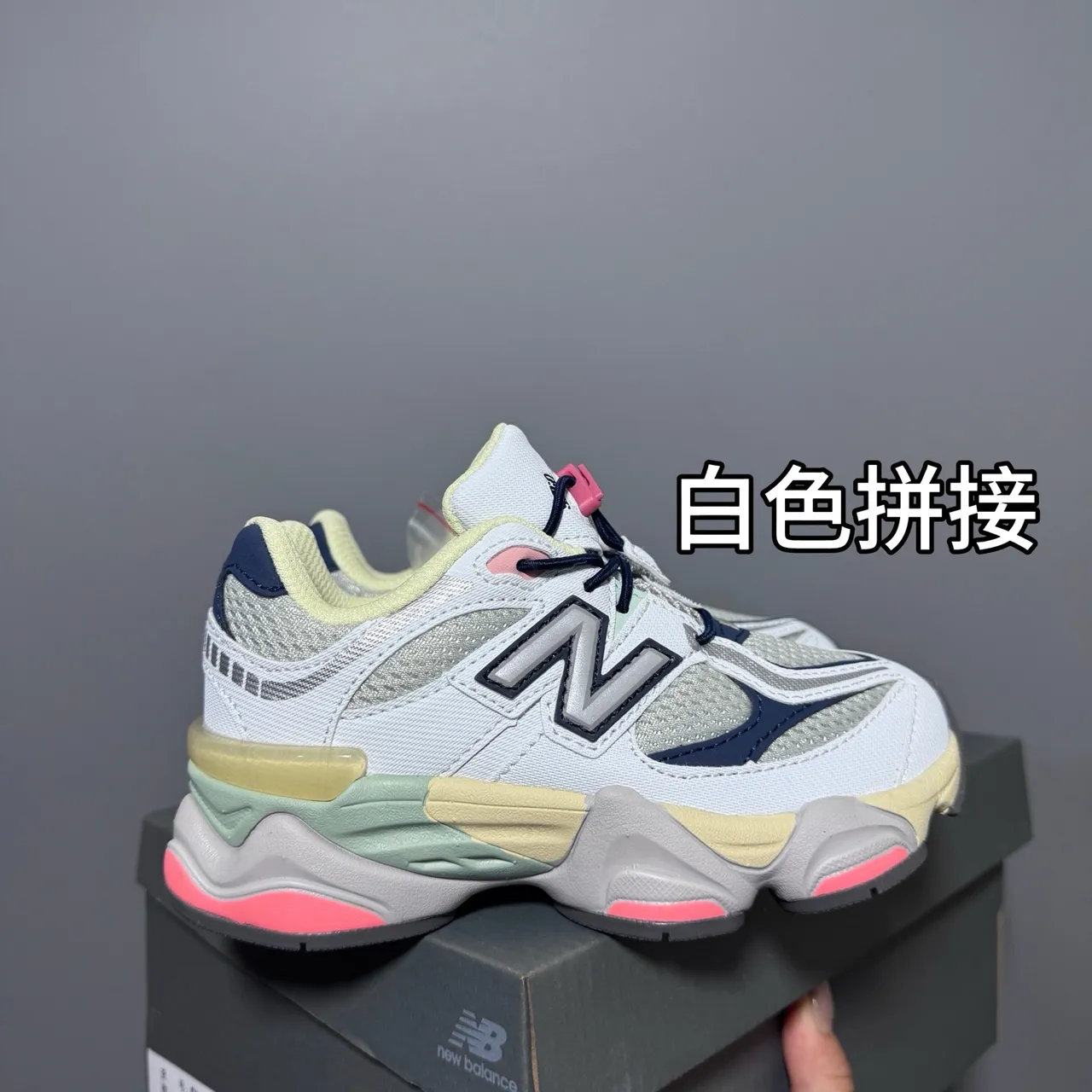 New Balance 9060 Chaussures Chunky Bleu Gris 8