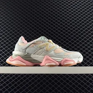 New Balance 9060 灰色粉色厚底运动鞋