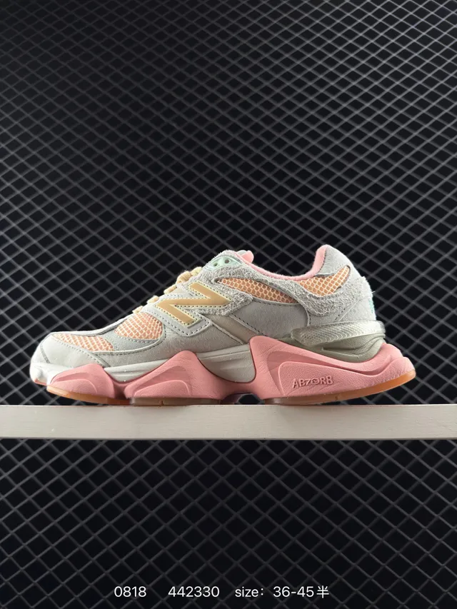 New Balance 9060 Gris Rose Sneakers Chunky 5