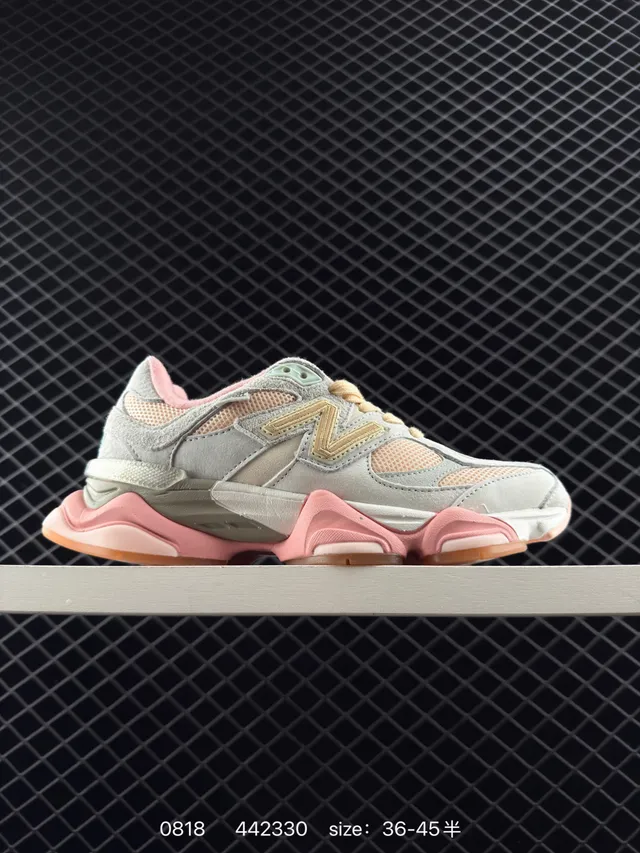 New Balance 9060 Gris Rose Sneakers Chunky 6