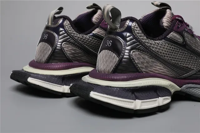 New Balance 9060 Chaussures Lifestyle Violet et Argent en Maille 2