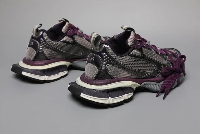 New Balance 9060 Chaussures Lifestyle Violet et Argent en Maille 3