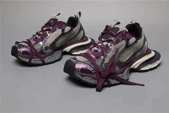 New Balance 9060 Chaussures Lifestyle Violet et Argent en Maille 5