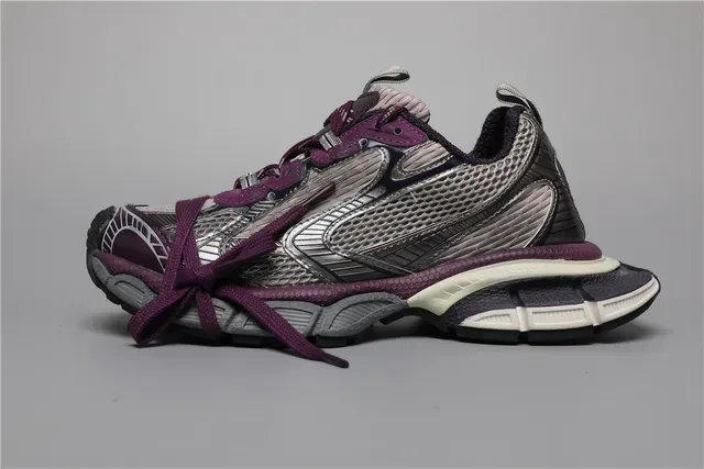 New Balance 9060 Chaussures Lifestyle Violet et Argent en Maille 9